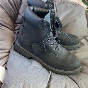 Black Timberland boots